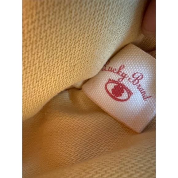 VTG Y2K Lucky Brand Vintage Embroidered Flower Boho Bucket Tote Bag Purse - Picture 9 of 13